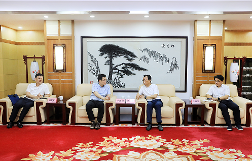 蒋曦会见人保财险安徽省分公司总经理李冰凌一行