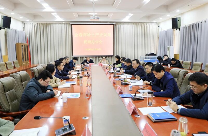 蒋曦在金岩高新主持召开高岭土产业发展现场办公会
