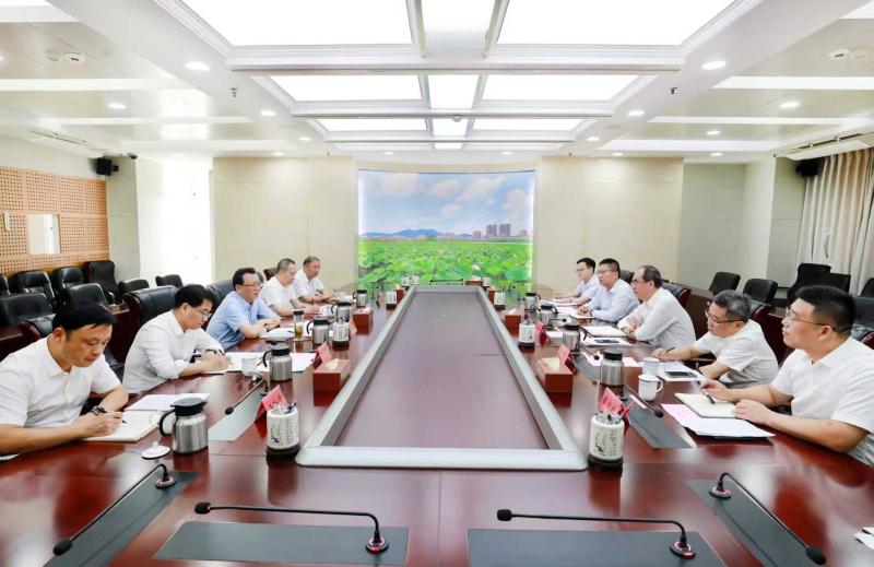 蒋曦会见交通银行安徽省分行行长谢金海一行